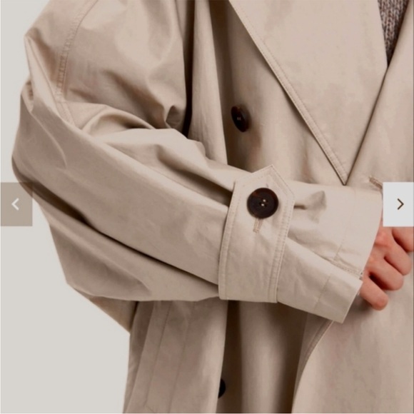 Gentle Herd Double Breasted Short Trench Coat - Picture 5 of 12